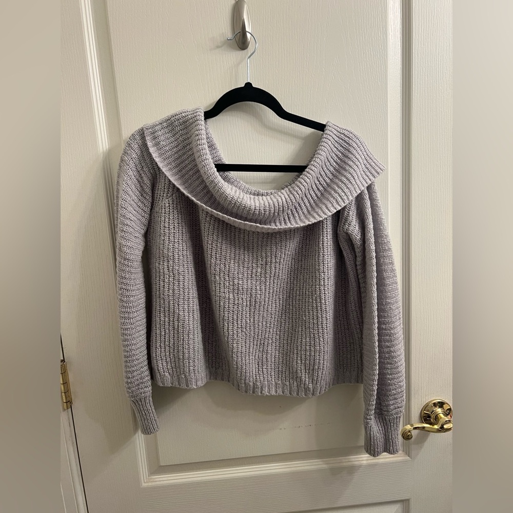 off the shoulder sweater